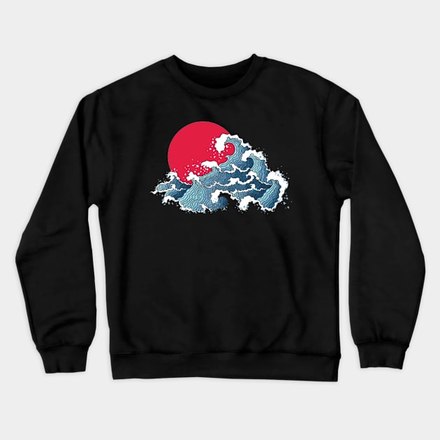 Japan’s wave Crewneck Sweatshirt by WordFandom